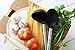 8 Piece Kitchen Utensil Set - Stainless Steel and Black Silicone - Modern Nonstick Utensils Cooking Tools Including Serving Tongs, Spoon, Spatula Tools, Pasta Server, Ladle, Strainer,
