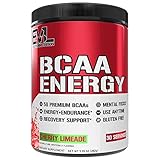Evlution Nutrition BCAA Energy - High Performance, Energizing Amino Acid Supplement for Muscle Building, Recovery, and Endurance (30 Servings) Cherry Limeade