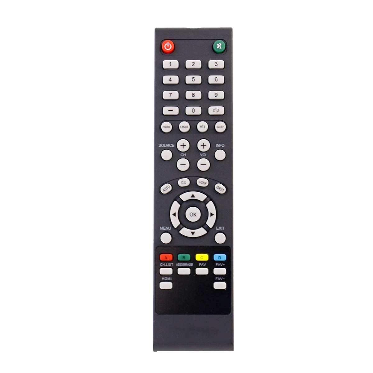 VINABTY Remote Control Replacement fit for SEIKI SE32HY01UK SE19HY01 LC-32GC12F LC-46G68 SC552GS SC324FB SC32HT04 SE32HS01 SE65FY18 SE60GY24 SE65JY25 SE19HT01 SE40FY19 LCD LED TV