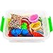 Big Crystal DIY Slime Kit for Kids - 15 Colors Super Slime Supplies Pack - Ultimate Slime Making Kit for Girls Boys - Make Your Own Slime Clear Crunchy Glitter Foam Fruit Slice Slime Kits for Kids