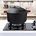 Utopia Kitchen Pre-Seasoned Cast Iron Dutch Oven with Dual Handle and Cover Casserole Dish (5 Quart with Silicone Handle)