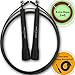Jump Rope Speed Rope - Adjustable & Durable - Includes Second Rope, Concrete Rope Protector, Spare Screw kit - for Boxing, MMA, Fitness, Work Out Exercise Training, Cross-Train, WOD and Double Unders primary