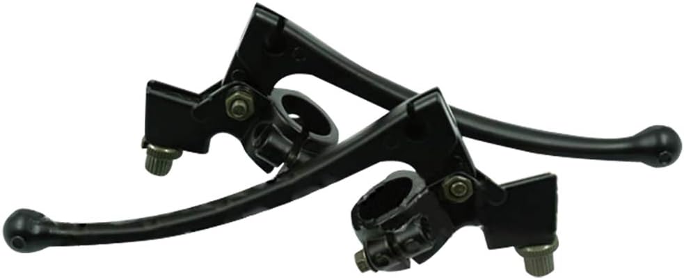 UKLLYY Motorcycle Brake Clutch Lever Left and Right Brake Rod Clutch Squid Black Lever for H o n d a CR100 CR250 XR250