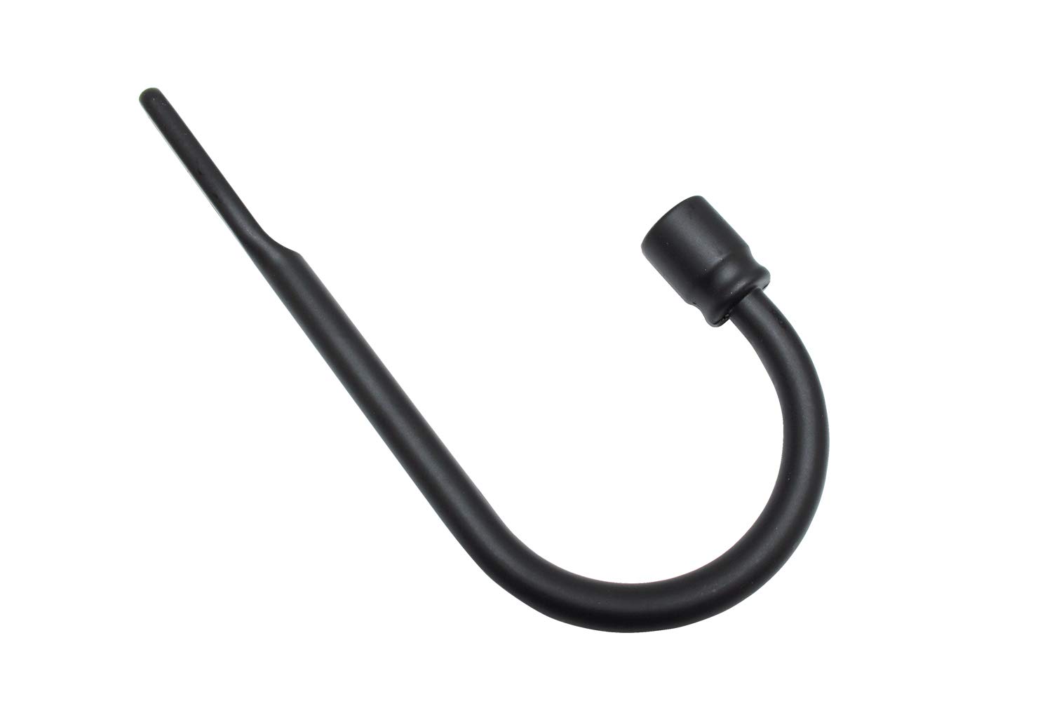 Gardinia Curtain Holdback, Combinable, Includes Installation Supplies, Length: 7.5 cm, Metal, Black Matte, 11528