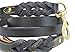 Soft Touch Collars Black Heavy Duty Leather Braided Dog Leash, 6ft x 3/4 Inch with Padded Handle