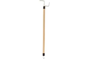 Sammons Preston Deluxe Dressing Stick, 26" Long, Lacquered Wood with Reinforced Hook at End, 5/8" Diameter, Adaptive Dressing Aid Limits Bending & Reaching, Putting On & Pulling Off Clothing Made Easy