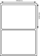 SmithPackaging A4 Self Adhesive Address Labels 100 Sheets 200 Labels view 2