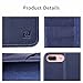 ZOVER iPhone 8 Plus case iPhone 7 Plus case Genuine Leather Case Wallet Cover with Kickstand Feature Card Slots & ID Holder and Magnetic Closure for iPhone 7 Plus iPhone 8 Plus Navy Blue