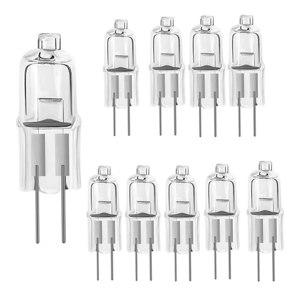SWAN Halogen Clear Capsule 12v 20w 2 pin G4 Dimmable Warm White - 10 Pack