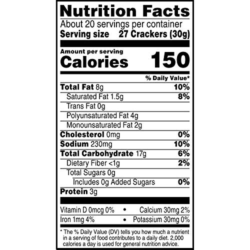 CHEEZ-IT BAKED SNACK CHEESE CRACKERS, ORIGINAL, FAMILY SIZE, 21 OZ BOX