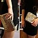 Lady Sparkling Sequins Handbag, Fashion Dazzling Prime Clutch Purse Gold Wallet, Retro Luxurious Evening Clutch Wedding Purse for Women