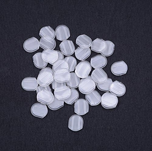 MAGICMAI Earring Pads Large Comfort Earring Cushion for Clip on Earrings, Clear