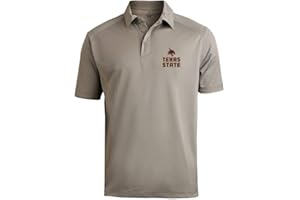 SPORT YOUR GEAR NCAA Men's Prime Athletic Logo Micro Pique Polo with Self Collar