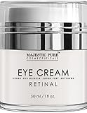 Majestic Pure Retinal Eye Cream, Reduces the Appearances of Winkles, Dark Circles, Puffiness, Crow Feet and Hyperpigmentation, 1 fl. oz