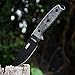 CIMA -1 Upgraded Version Black Knife Full-Tang Outdoor Survival Fixed Blade Hunting Knife (Regular Version/K Sheath)