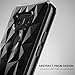 Ringke Air Prism Compatible with LG G6, LG G6 Plus Case Luxurious Vogue Trendy Design Chic Ultra Rad Pyramid Stylish Diamond Pattern Flexible Gemstone-Like Texture Defensive TPU Cover - Ink Black