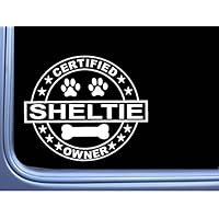 EZ-STIK Certified Sheltie L300 Dog Sticker 6" Decal