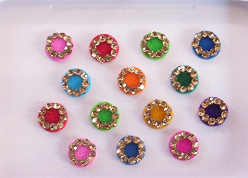 Wedding Small Round Bindis/Bridal Wedding bindis/Polka Dot Bindis/Colorful Round Bindis/Indian Bindis/Bindi Sticker/Bindi Jewels/Face Jewels