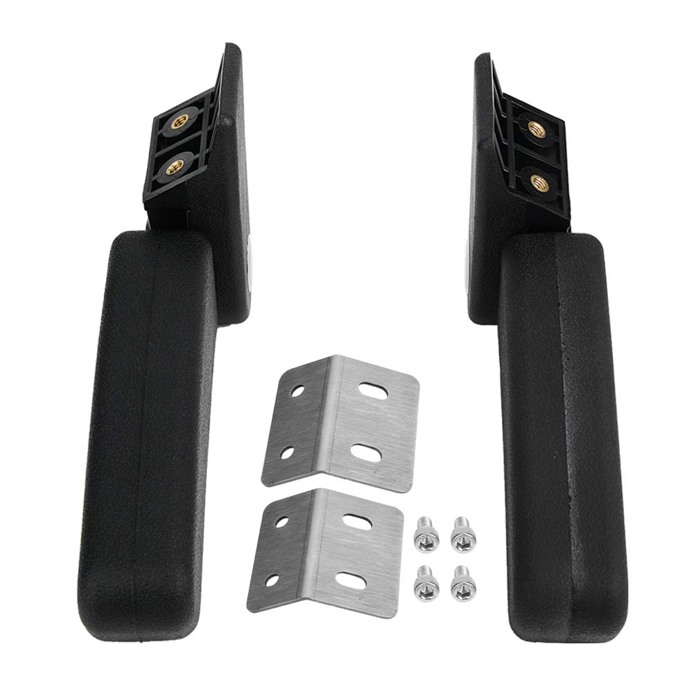 Dioche Motorcycle Top Box Back Rest, Motorcycle Passenger Rear Folding Top Case Box Rear Seat Armrest Kit