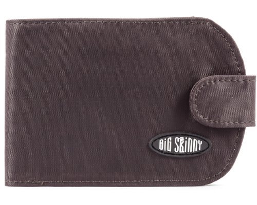 Big Skinny Women's Taxicat Bi-Fold Slim Wallet, Holds Up to 25 Cards, Brown