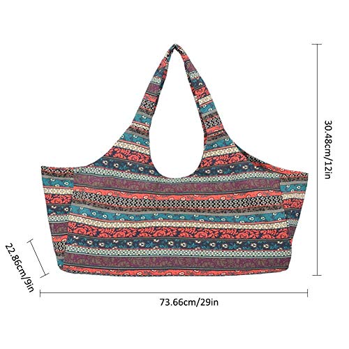 Flyinghedwig-Large-Capacity-Bohemian-Ethnic-Style-Print-Canvas-Yoga-Bag-All-in-one-Yoga-Mat-Bag-with-Pockets