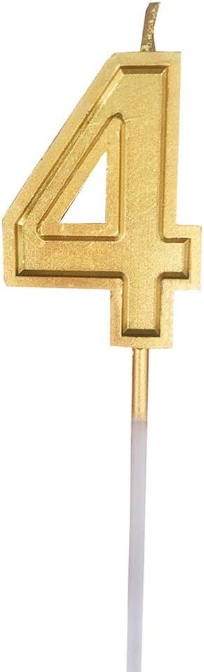 Multicolor Glitter Happy Birthday Numbers Candles Cake Topper Decoration for Adults/Kids Party