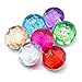 Soleebee Mixed Random 18mm Aluminum Glass Snap Button Jewelry Charms DIY Accessories (Shell+Rose)
