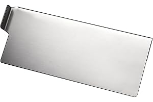 TRHRETN Grease Trap Blocker for Blackstone Griddle to Prevent Food Falling Stainless Steel Rear Grease Gate for Blackstone Flat Top Griddle 2.36 inches in high, 5.5 inches in wide