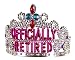 Forum Novelties Officially Retired Retirement Party Tiara primary