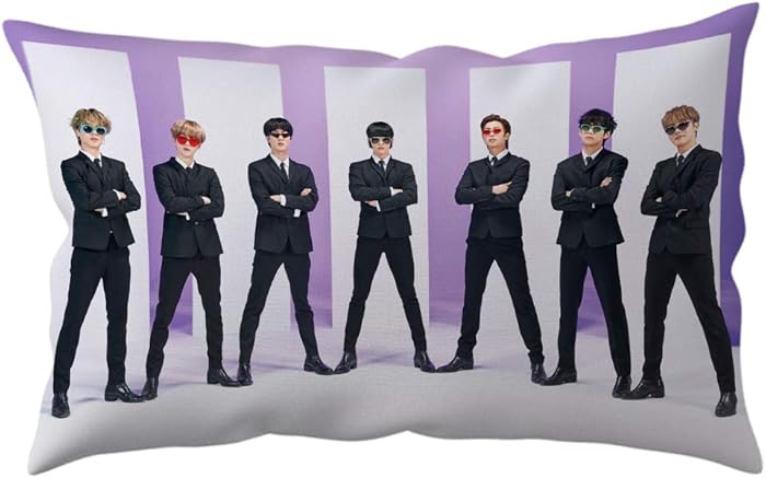 holly joll BTS Cushion Cover Pillowcase Covers Throw Pillow Case for Sofa Living Room Bedroom Dorm Decor 20x30 Inch