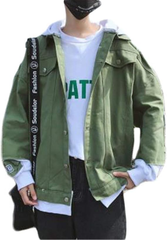 Amazon フッカツ ジャケット メンズ トップス アウター スカジャンジャケット 春秋 フード付き ジャケット ズ おしゃれ 無地 スポーツ 通学 ファッション ユニセックス コート ジャケット 通販