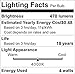 Wenfeng E12 LED Candelabra Light Bulbs, 4w 4000K Neutral White, 40w Equivalent E12 Base LED Filament Bulbs, 470Lm, Non Dimmable, Pack of 6
