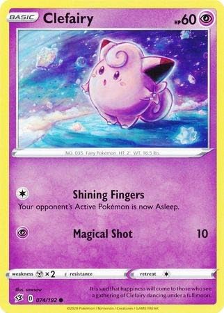 Pokemon Single Card Clefairy 74 192 Rebel Clash Swsh2 Amazon Co Uk Toys Games