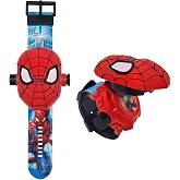 FILDANCO Superhero Projector Watch Kids Digital Watch Toy Toddler Watch with 24 Anime Images Stocking Stuffer Gift for Birthday Halloween Christmas Anniversaries