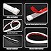 MAXGTRS 2Pcs 23-inch Ultrafine LED Strip Tube Flexible Waterproof Daytime Running Light White Suitable For Switchback Headlight LED Strip,Decorative Lamp,Running Lights,Neon Lights,Turn Signal Light