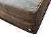 Dogbed4less DIY Pet Bed Pillow Brown Denim Duvet Cover and Waterproof Internal case for Dog at 47X29X4 Inch - Covers only