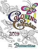 Coloring Calendar 2019 Butterflies