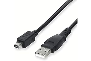 AlyKets USB Camera Cable Replacement CB-USB5/USB6/USB8 Battery Charger Cable Lead Cord for Olympus TG Series TG 830 TG860 TG-2, C Series C-170 C-180 C-480 C-500,Pen-E Series,Traveller Series