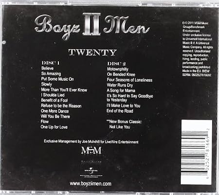 Boyz Ii Men Twenty Amazon Com Music twenty
