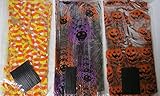 75 Halloween Treat Bags with Twist Ties - Cellophane Bags