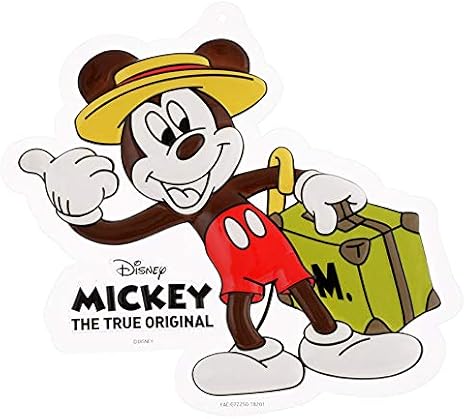 Amazon ディズニーストア 公式 ウォールプレート ミッキー ミッキーのドキドキ汽車旅行 Mickey Mouse 90th Anniversary Film Art 置物 オブジェ オンライン通販