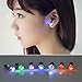 Flammi Bright Stylish LED Earrings Glowing Diamond Crown Shaped Ear Studs (Green)