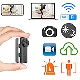 Smallest WiFi Camera,ZTour Indoor HD IP Wireless Smart Home Security Nanny Camera with Motion Detection,Night Vision,2-Way Audio,Cloud Storage,Live Monitoring for iOS/Andorid Mobile Phone,Window PC