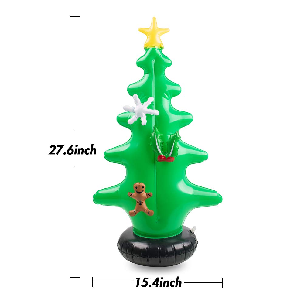 FuturePlusX Inflatable Christmas Tree, Christmas Blow Ups with 7PCS Christmas Decoration Kit for Ornament Indoor Outdoor Christmas Yard Decoration Holiday Decorations