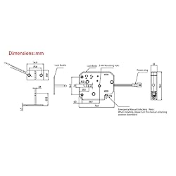 ATOPLEE Electronic Lock, 1pcs DC 12V 2A Carbon