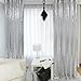 New Year Sequin Silver Curtains, Select You Size, 4FT*8FT Sparkly Silver Sequin Fabric Photography Backdrop, Best Wedding/Home/Party Fashion Decoration
