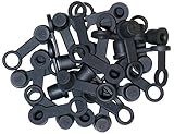 (25 Pack) Brake Bleeder Screw Caps Grease Zerk Fitting Cap Rubber Dust Cover with Keeper