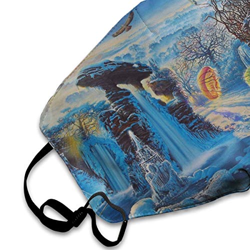Sam-Uncle Anti Dust Face Mouth Cover Mask Fantasy Landscape Art Anti Pollution Breath Healthy Mask