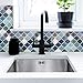 HUE DECORATION 6 Sheet Modern Peel and Stick Backsplash for Kitchen Decorative Self Adhesive Backsplash Tiles Stick on Backsplash Tiles for Kitchen 10