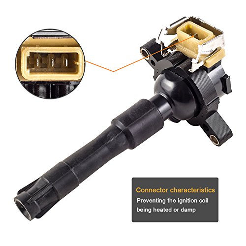 Carrep Ignition Coil Coils for Bmw M3 M5 X5 Z3 Z8 5&7 Series E36 323I 323IS 325CI 330I 330XI 328I 328IS 525i 528I 540i 740I 750IL 840CI 850CI UF354 - Thumbnail 3